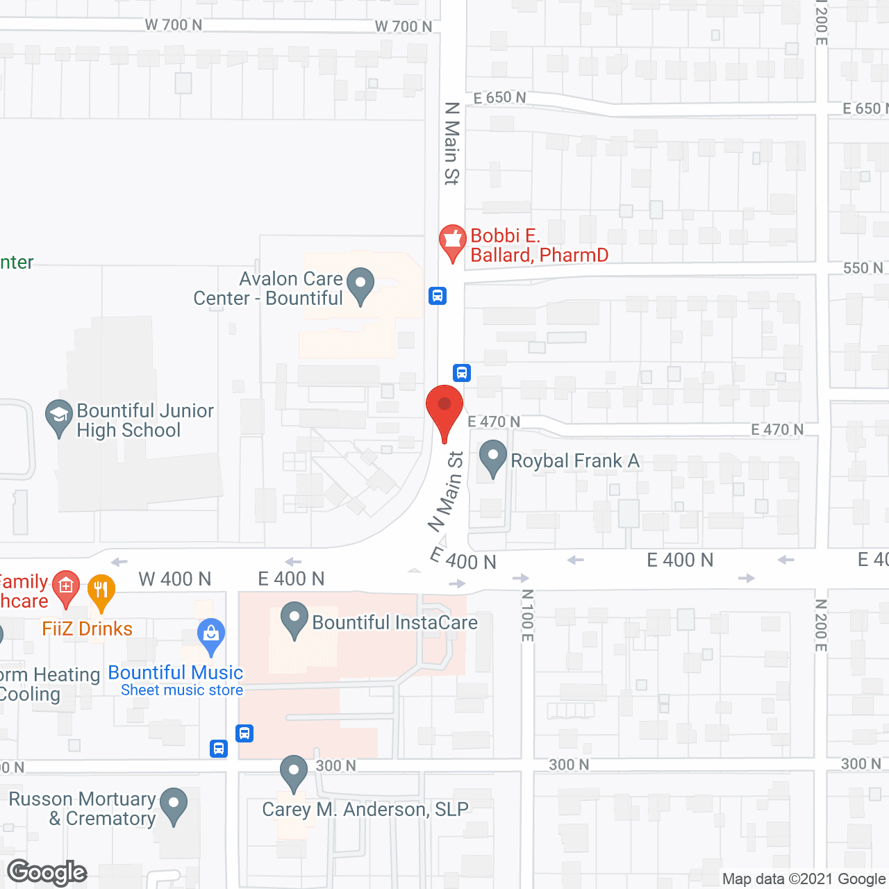Avalon Care Center- Bountiful in google map