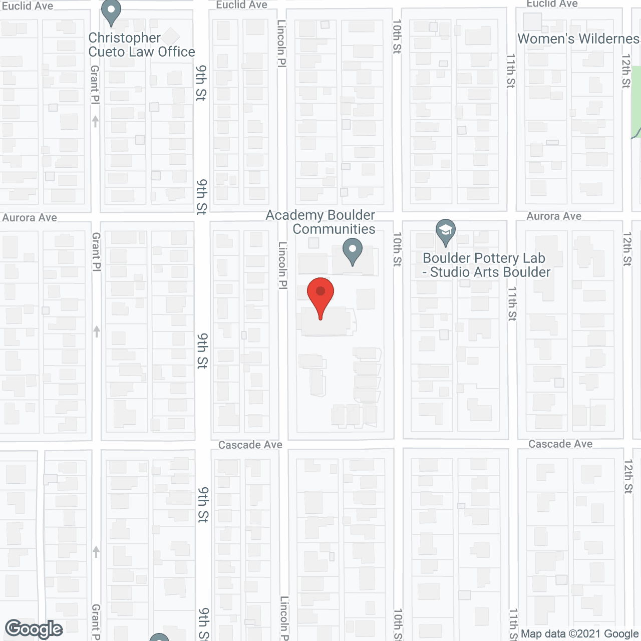 Academy University Hill in google map