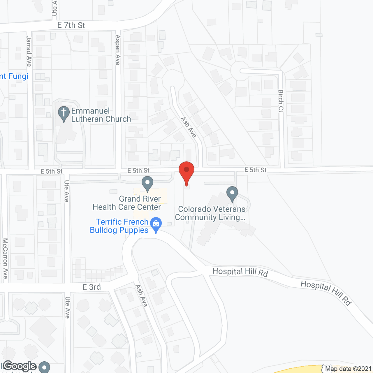 Colorado State Veterans Nrsng in google map