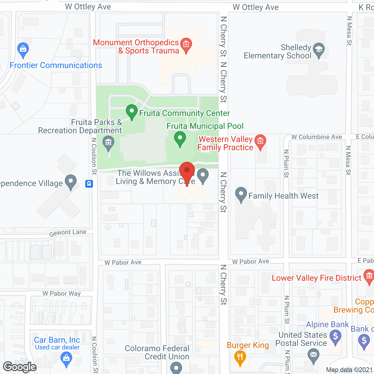 Family Health West Memory Care in google map