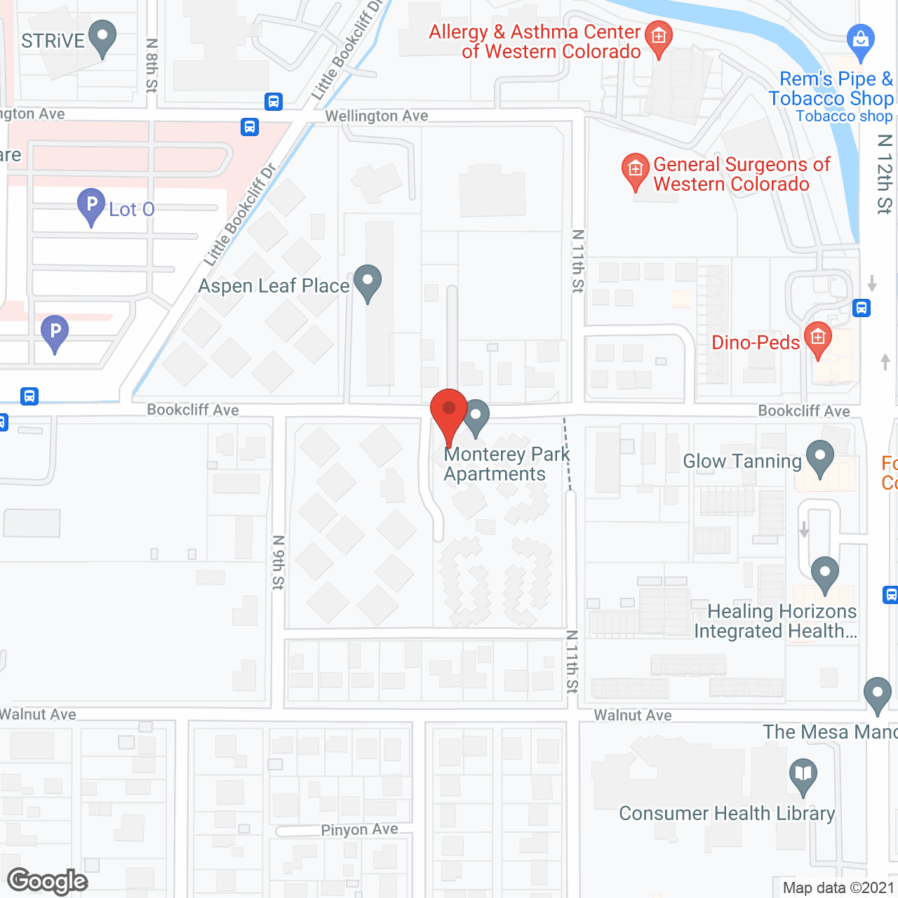 Monterey Park Apartments in google map