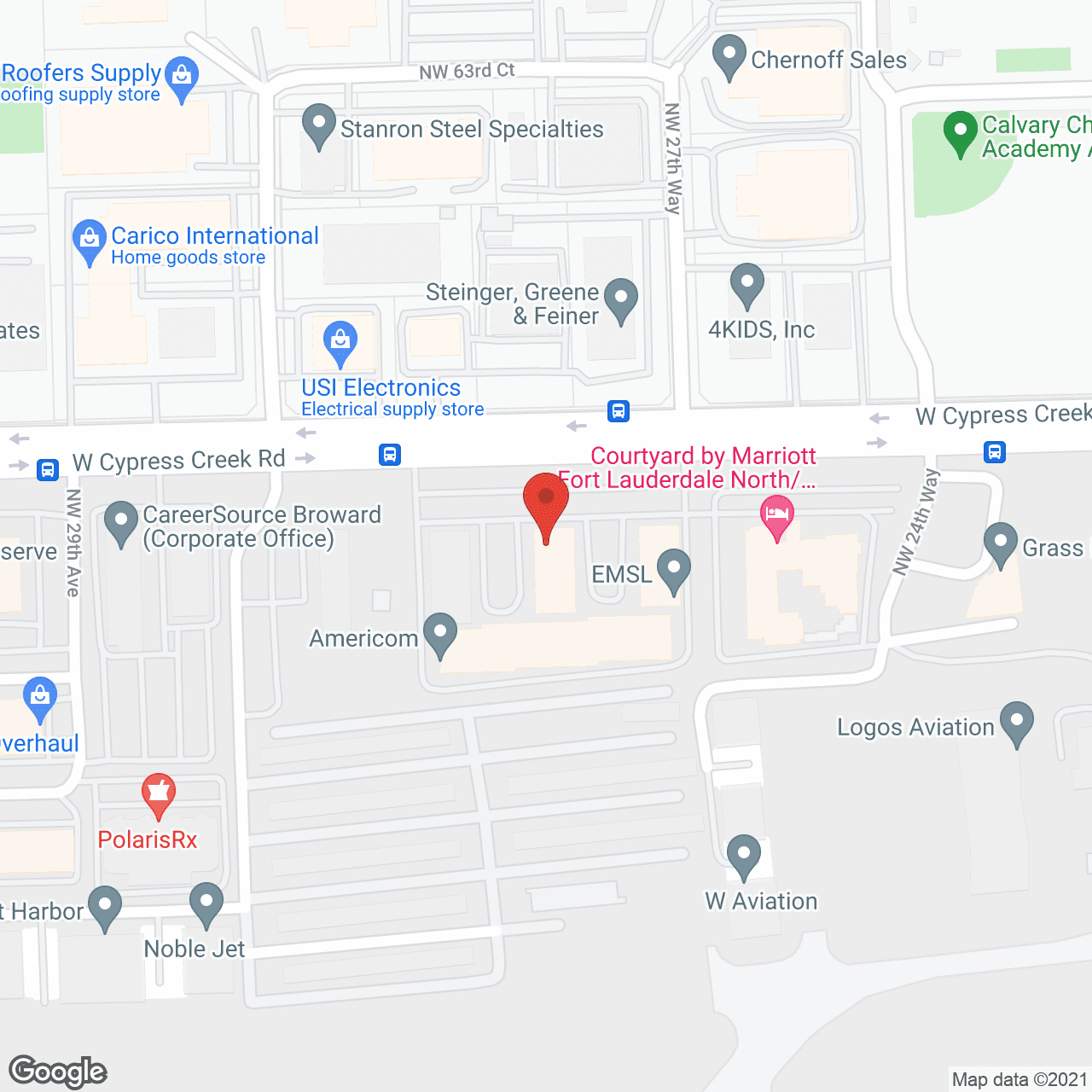 Broward Home Care in google map