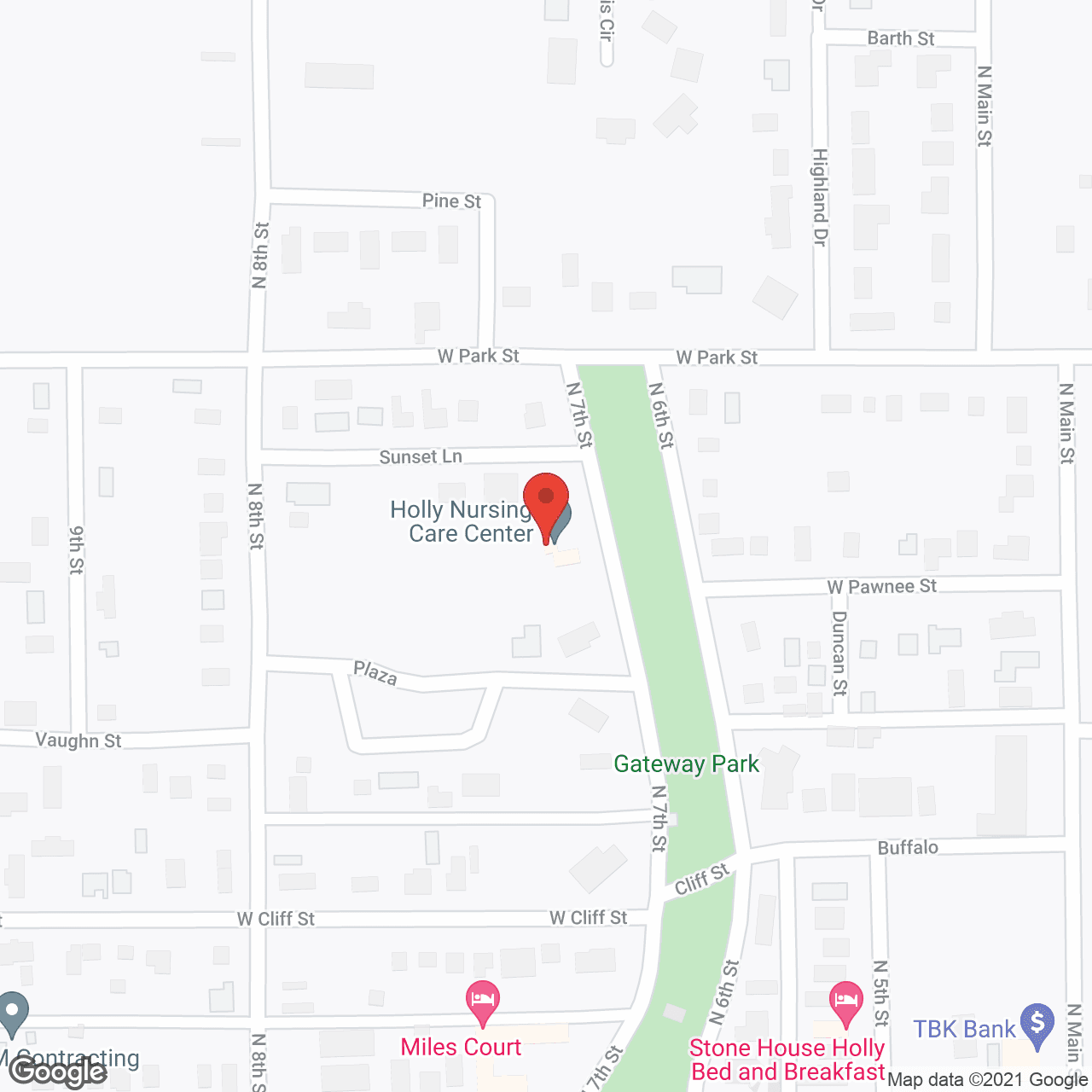 Holly Nursing Care Ctr in google map