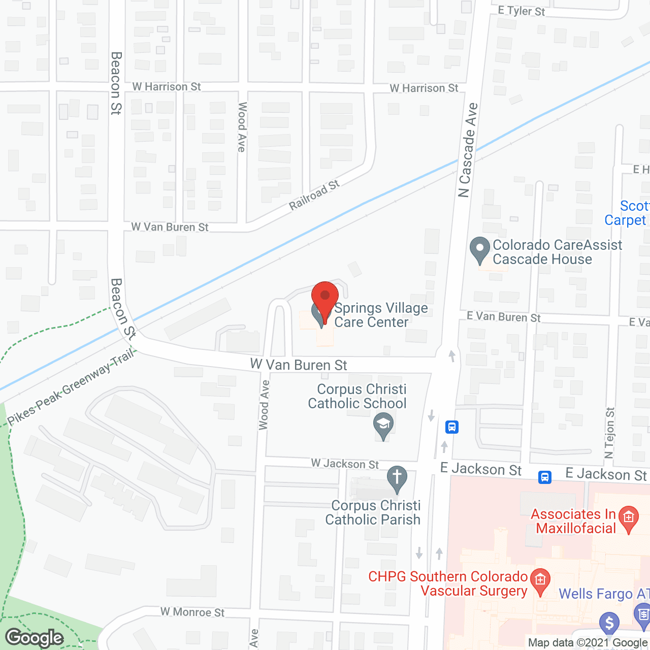 Springs Village Care Center in google map