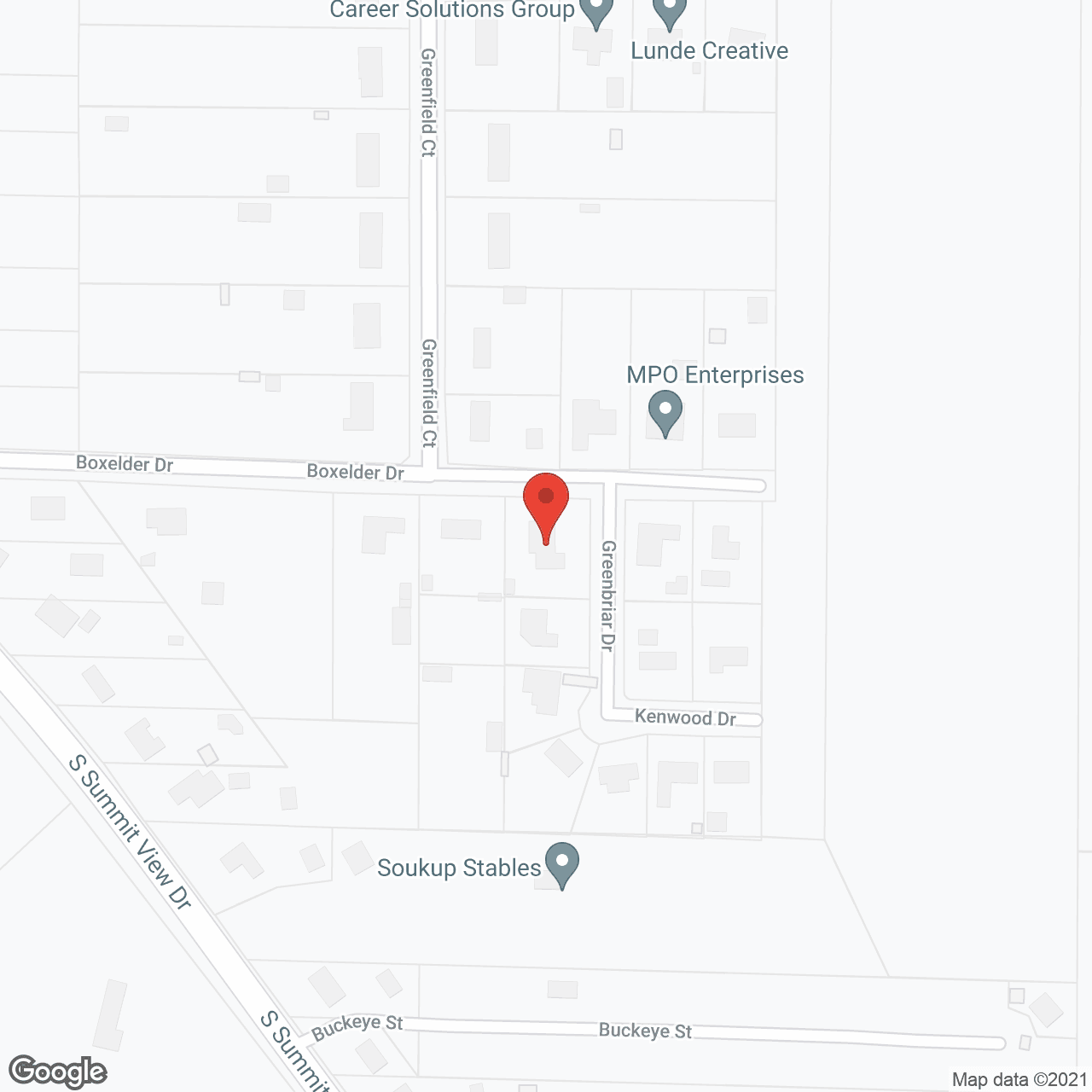 Split Rail Manor in google map