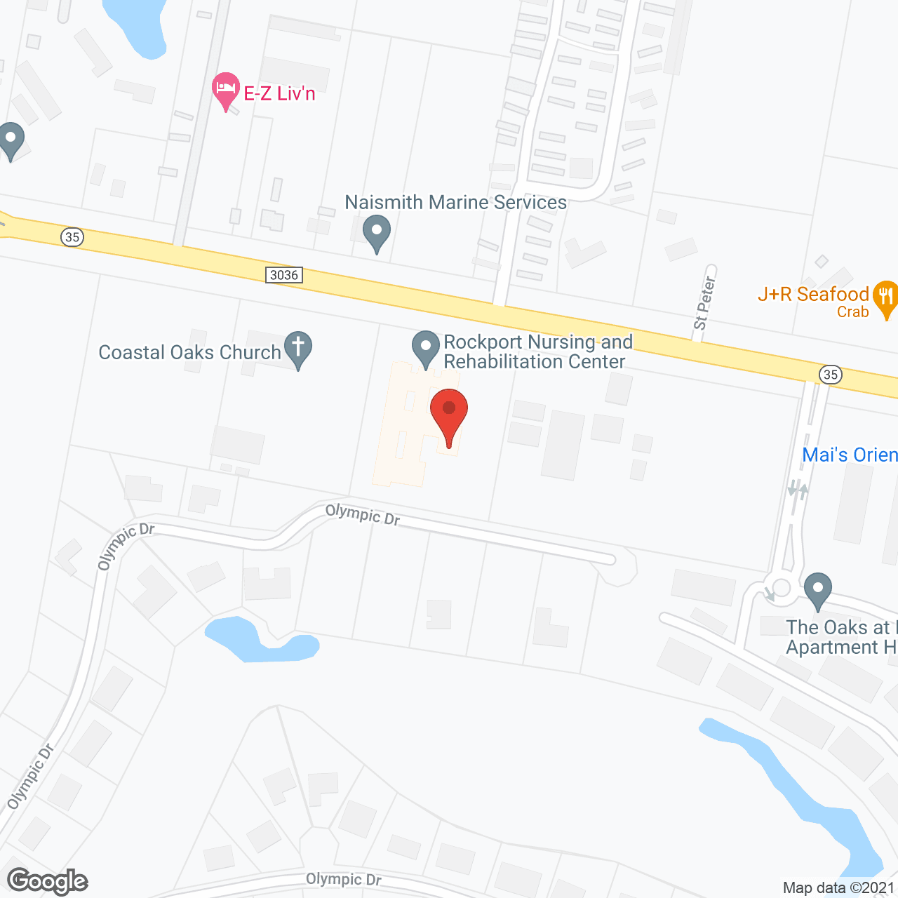 Oak Crest Nursing Center in google map