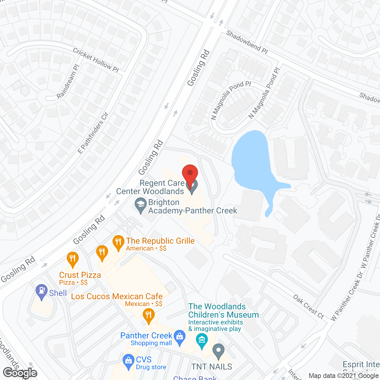 Regent Care Center of The Woodlands in google map