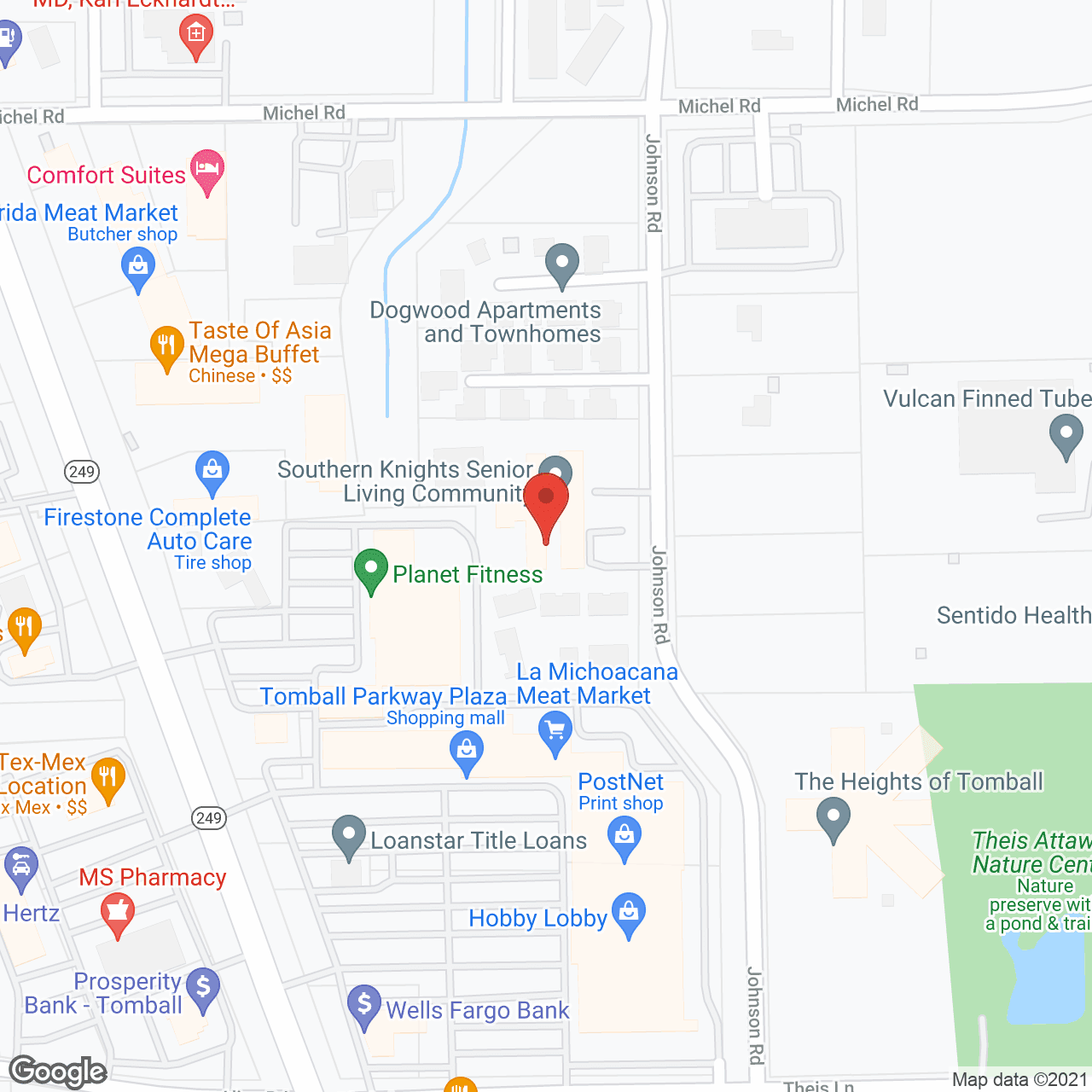 Southern Knights Assisted Living Center in google map
