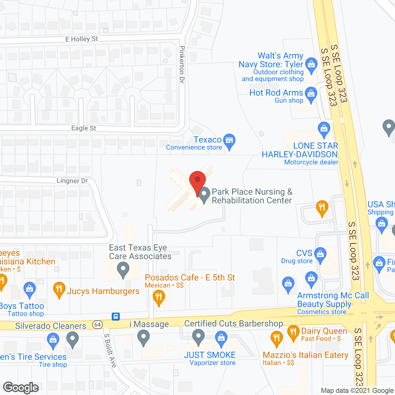 Park Place Nursing & Rehab Ctr in google map