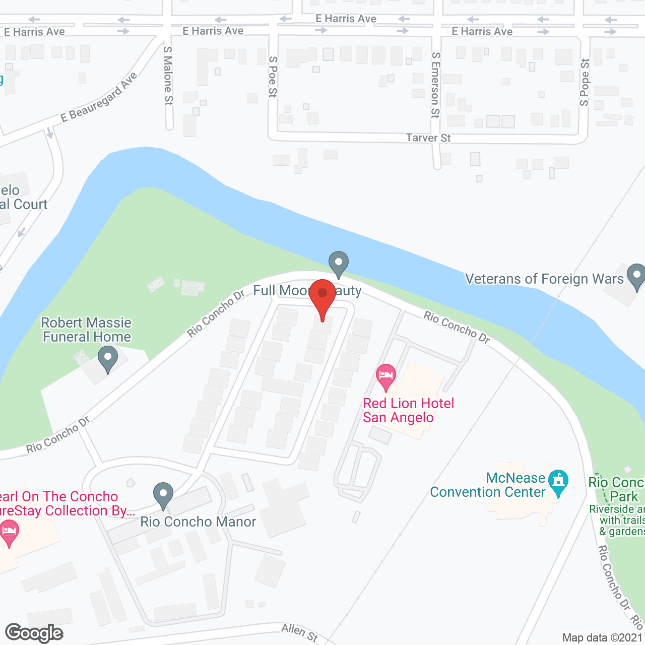 Rio Concho East in google map