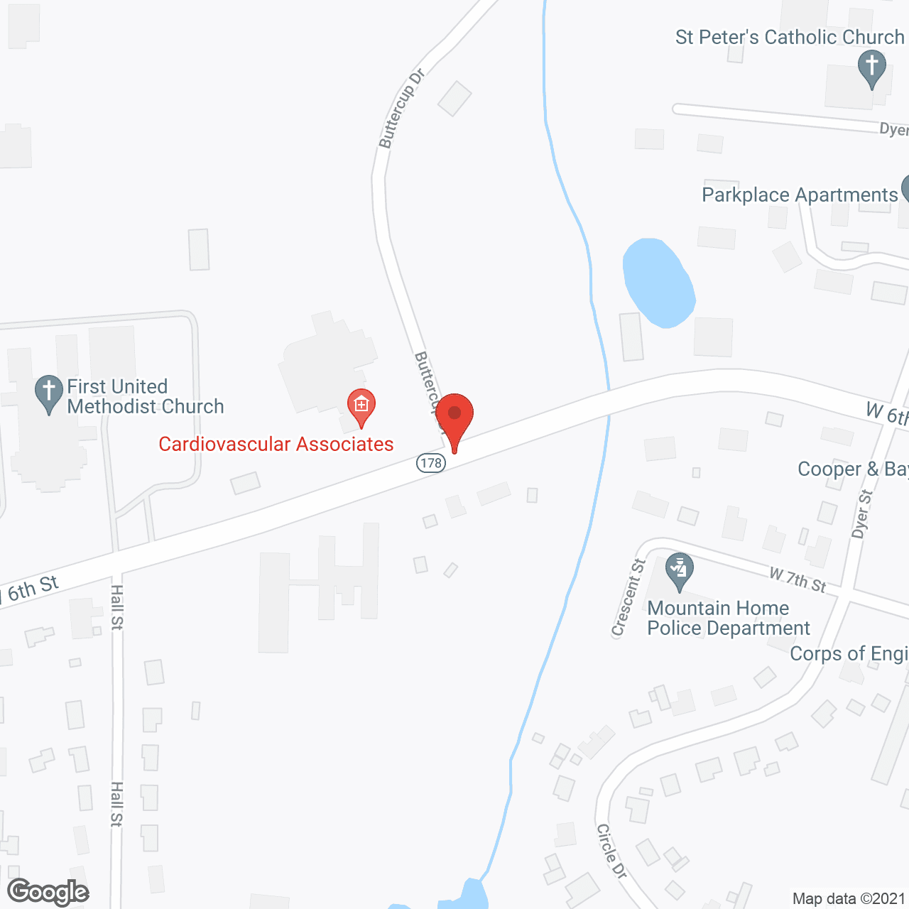 Baxter Retirement Village in google map