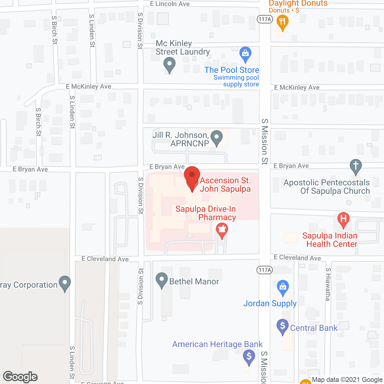Bartlett Memorial Medical Ctr in google map