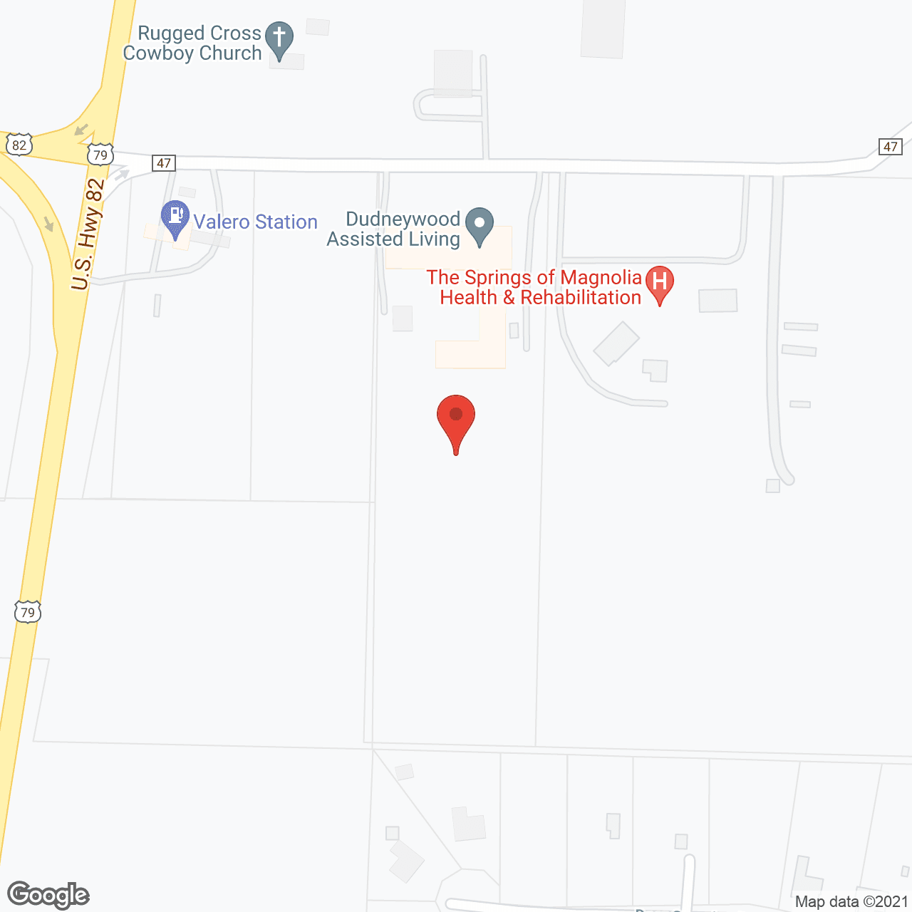 Dudneywood Assisted Living in google map