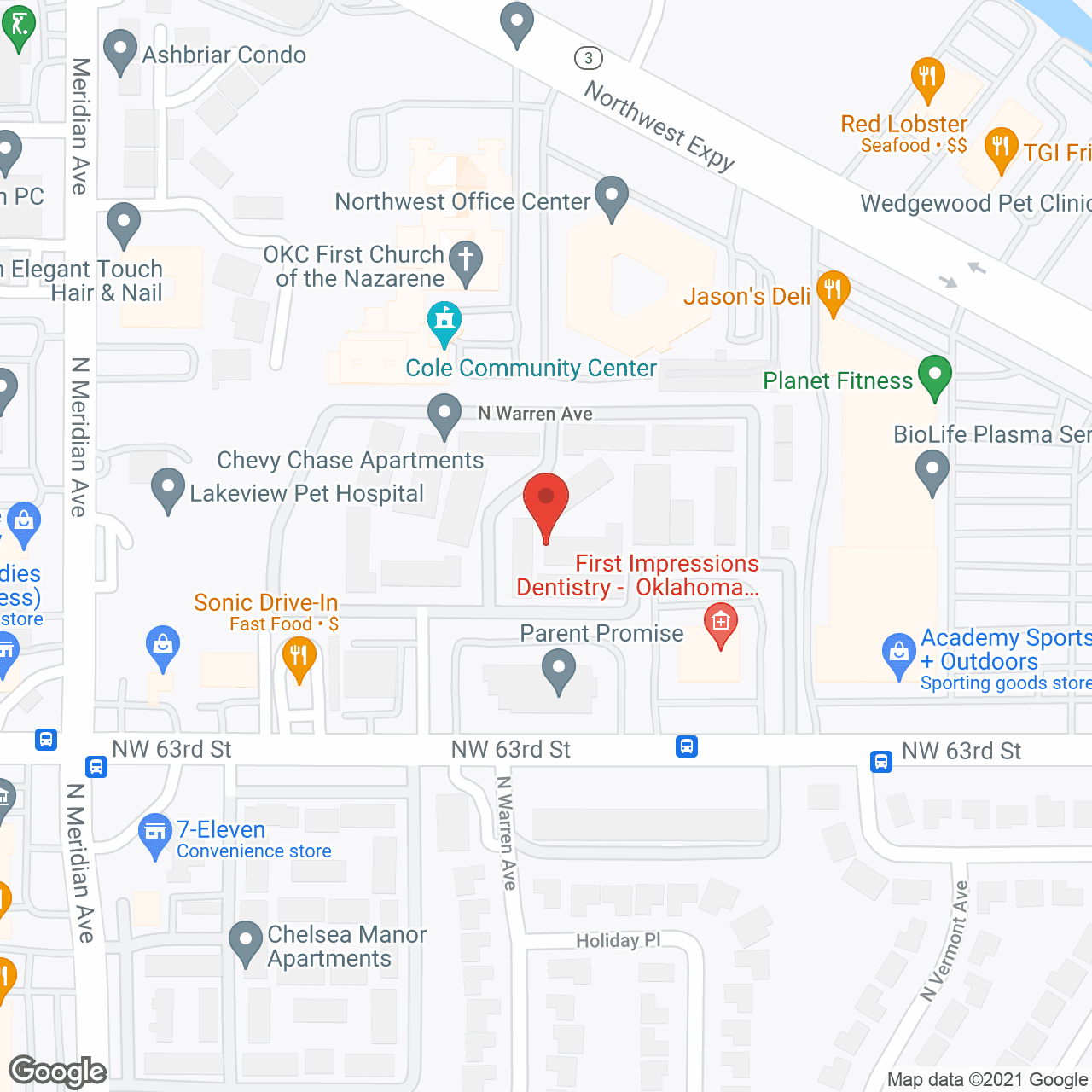 Chevy Chase Apartments in google map