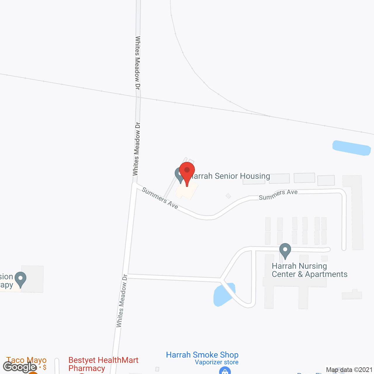Harrah Senior Housing Inc in google map