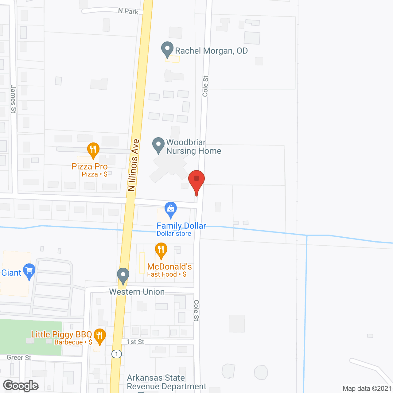 Woodbriar Nursing Home in google map