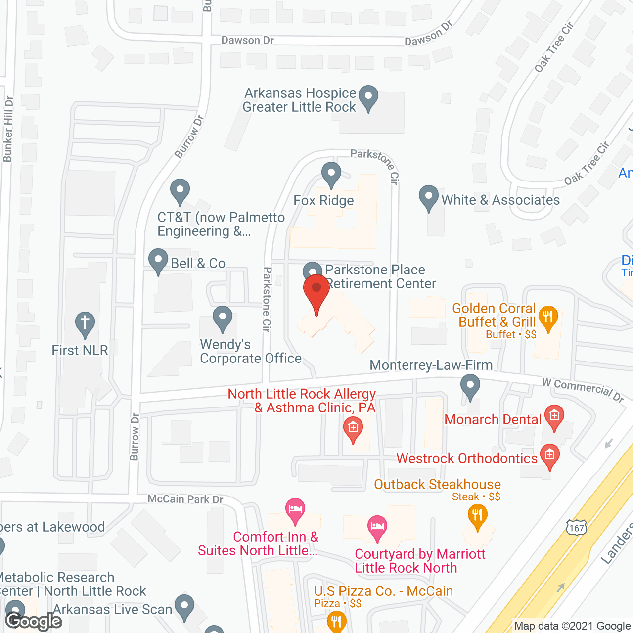 Parkstone Place Retirement Ctr in google map