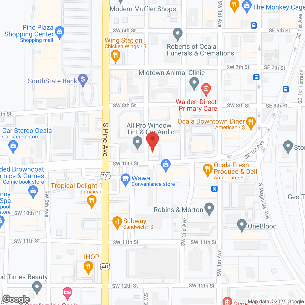 Arcadia Health Svc in google map