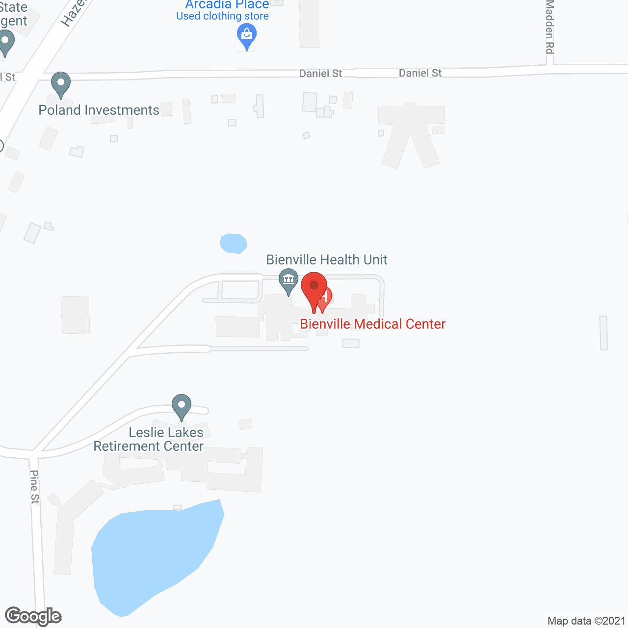 Schumpert Clinic Arcadia in google map
