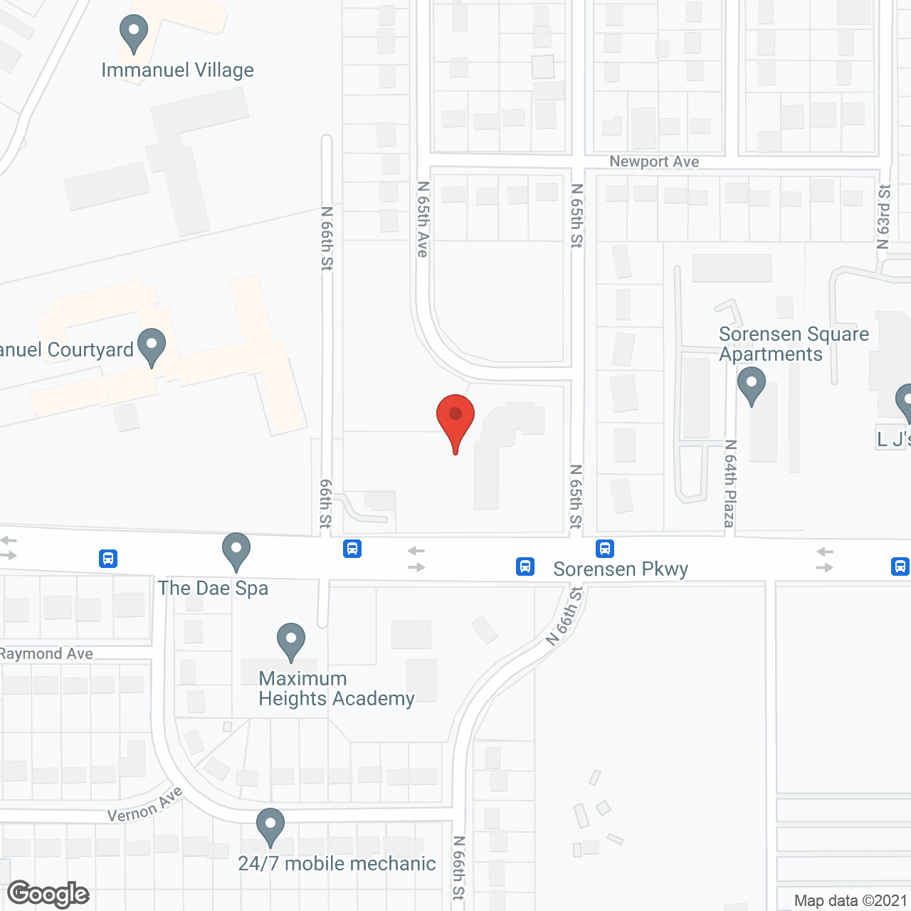 Omaha Nursing Home in google map