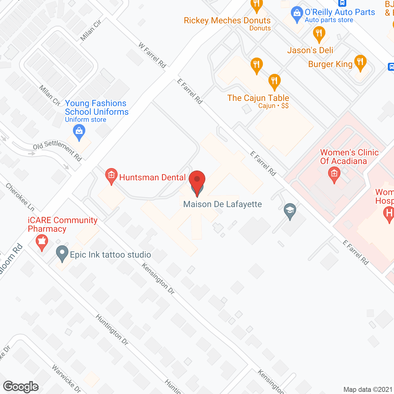 Maison De Lafayette in google map