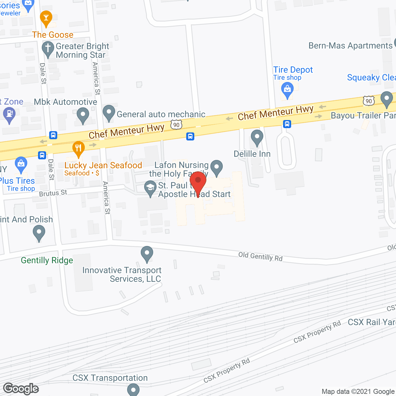 Lafon Nursing Facility in google map
