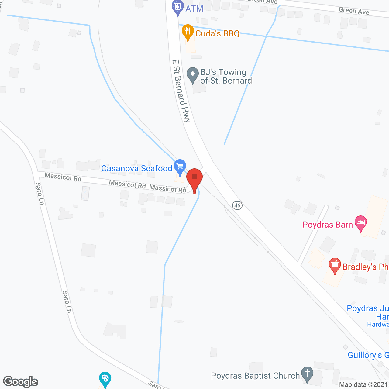 Poydras Manor Inc in google map