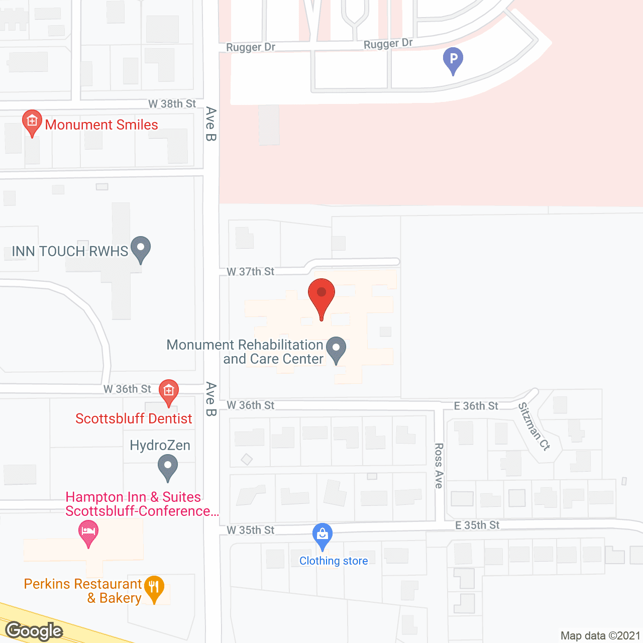 Monument Rehabilitation And Care Center in google map