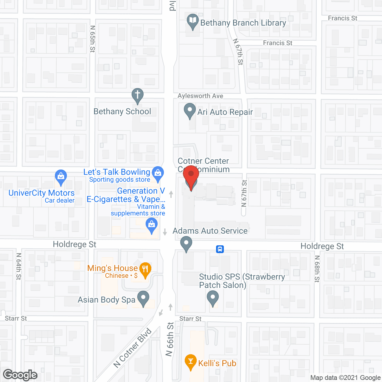 Cotner Center Condominium in google map