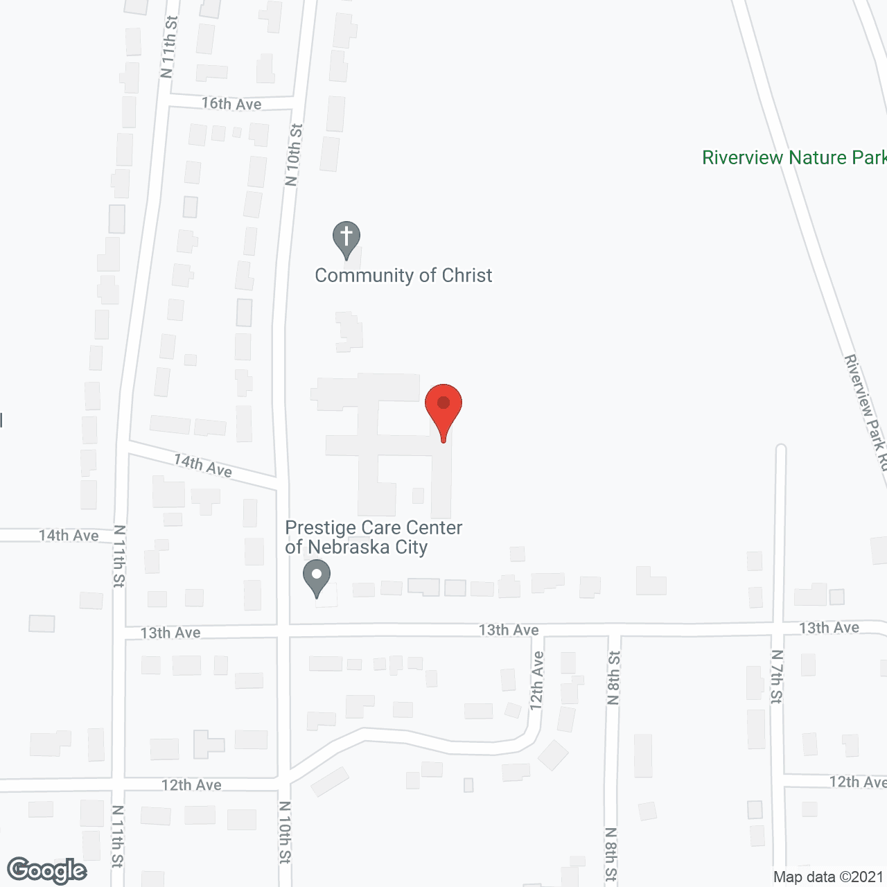 Prestige Care Center Of Nebraska City in google map