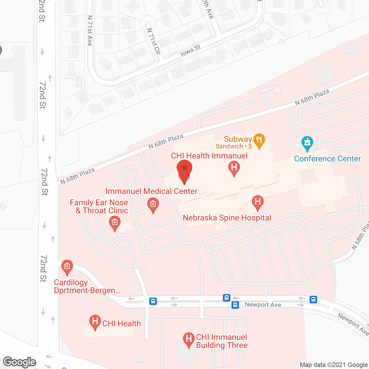 Immanuel Medical Center in google map