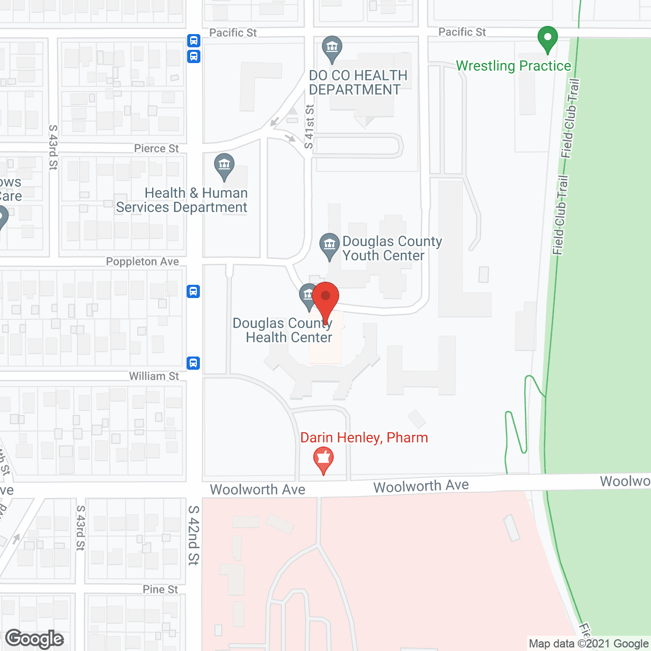 Douglas County Health Center in google map