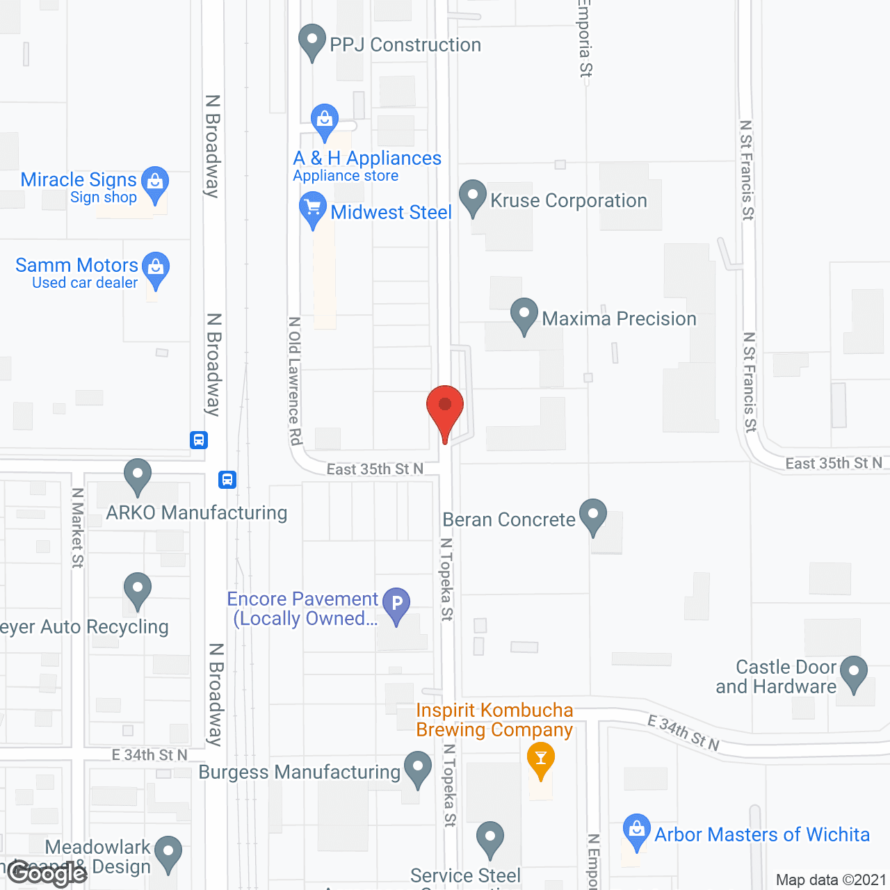 Wichita Health Care & Rehab in google map