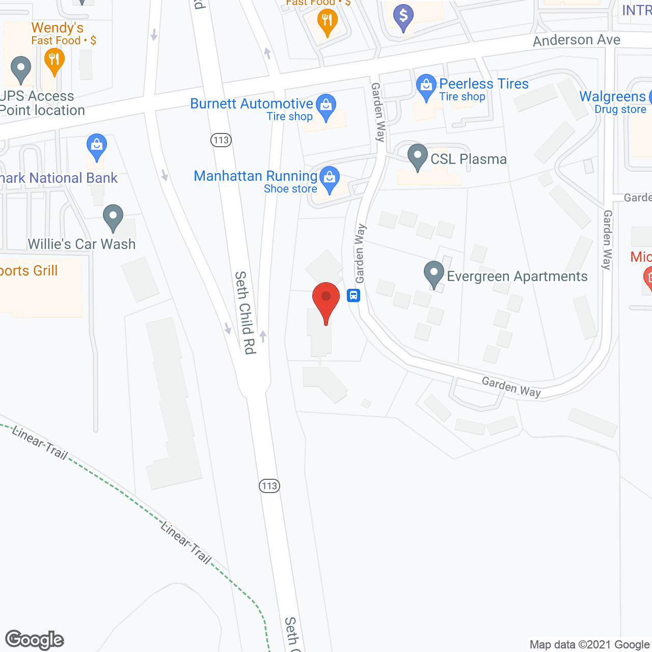 Garden Grove Apartments in google map
