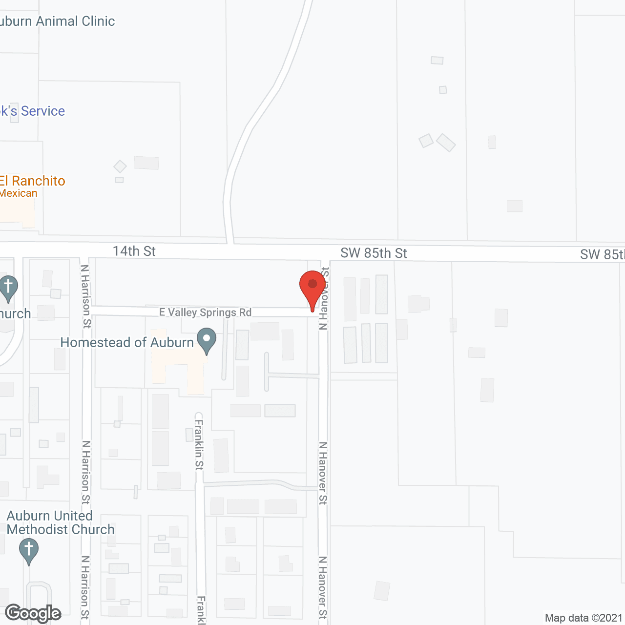 Homestead of Auburn in google map