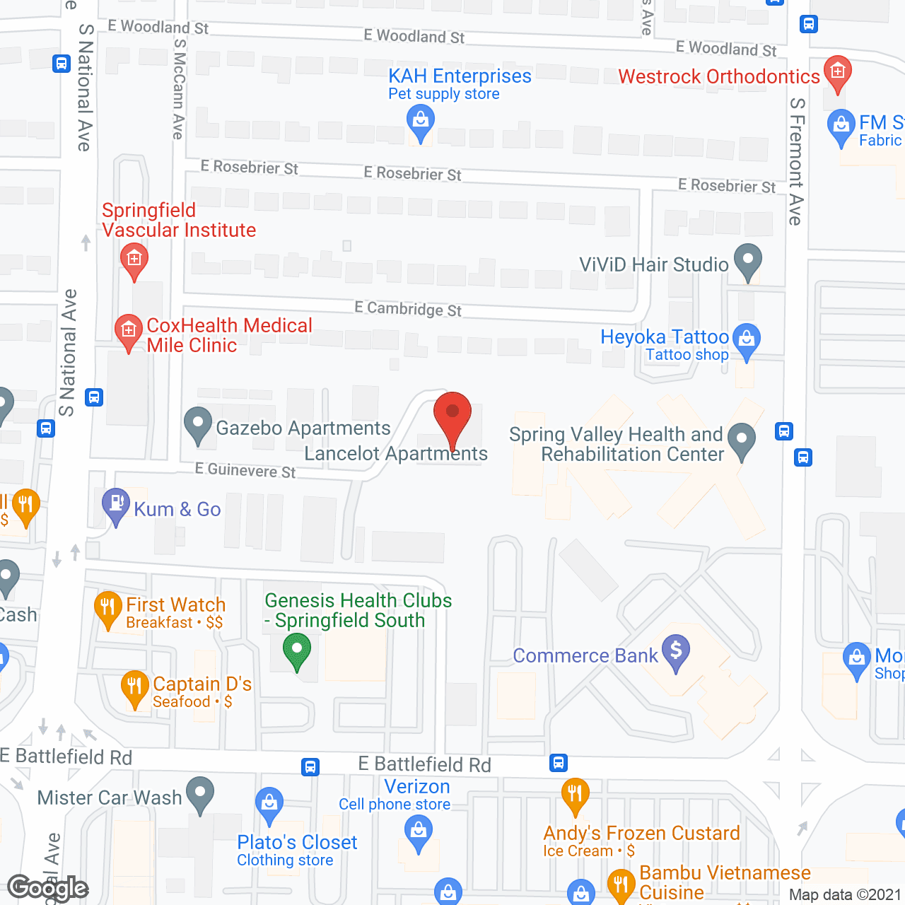 Lancelot Apartments in google map