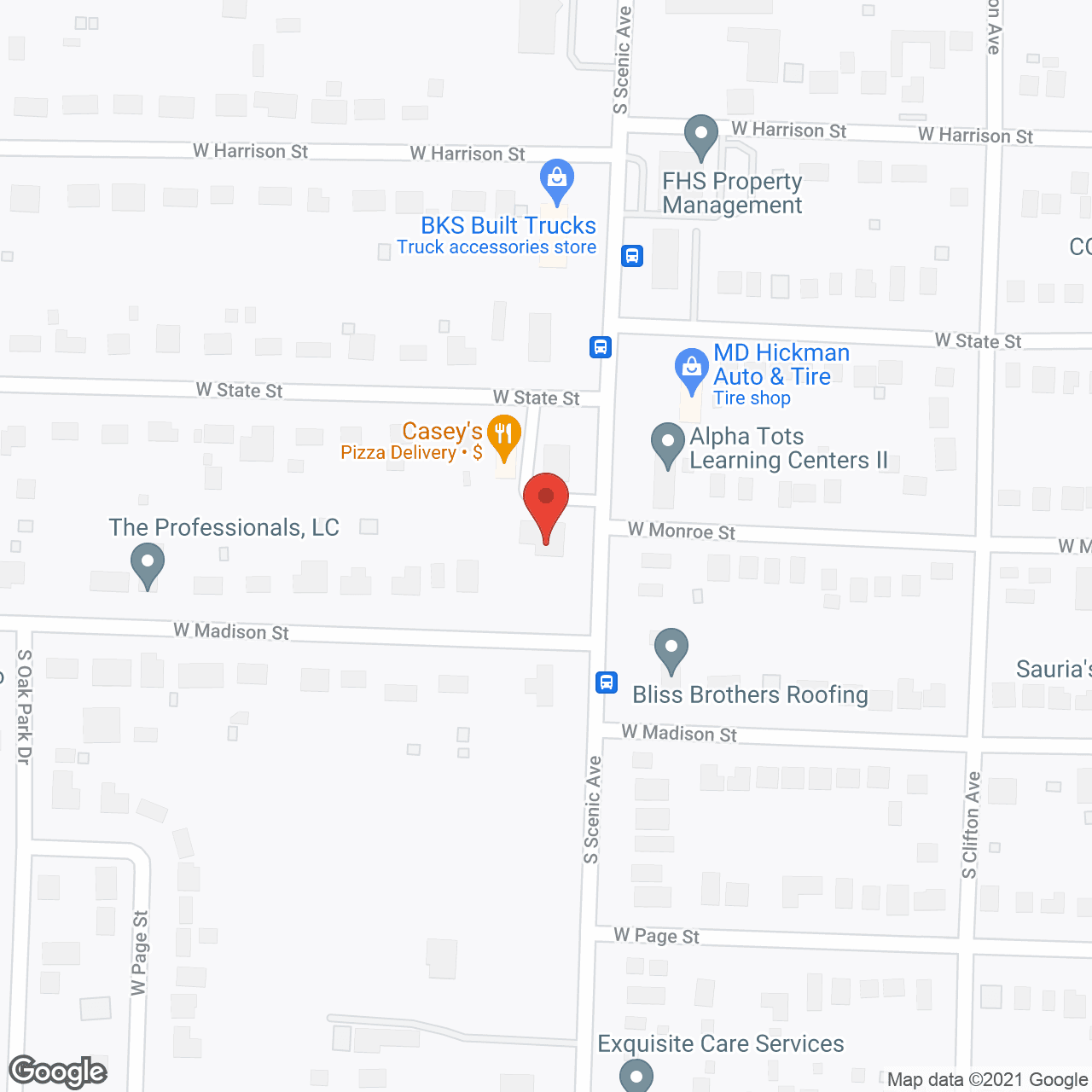 Oak Brook Residential in google map
