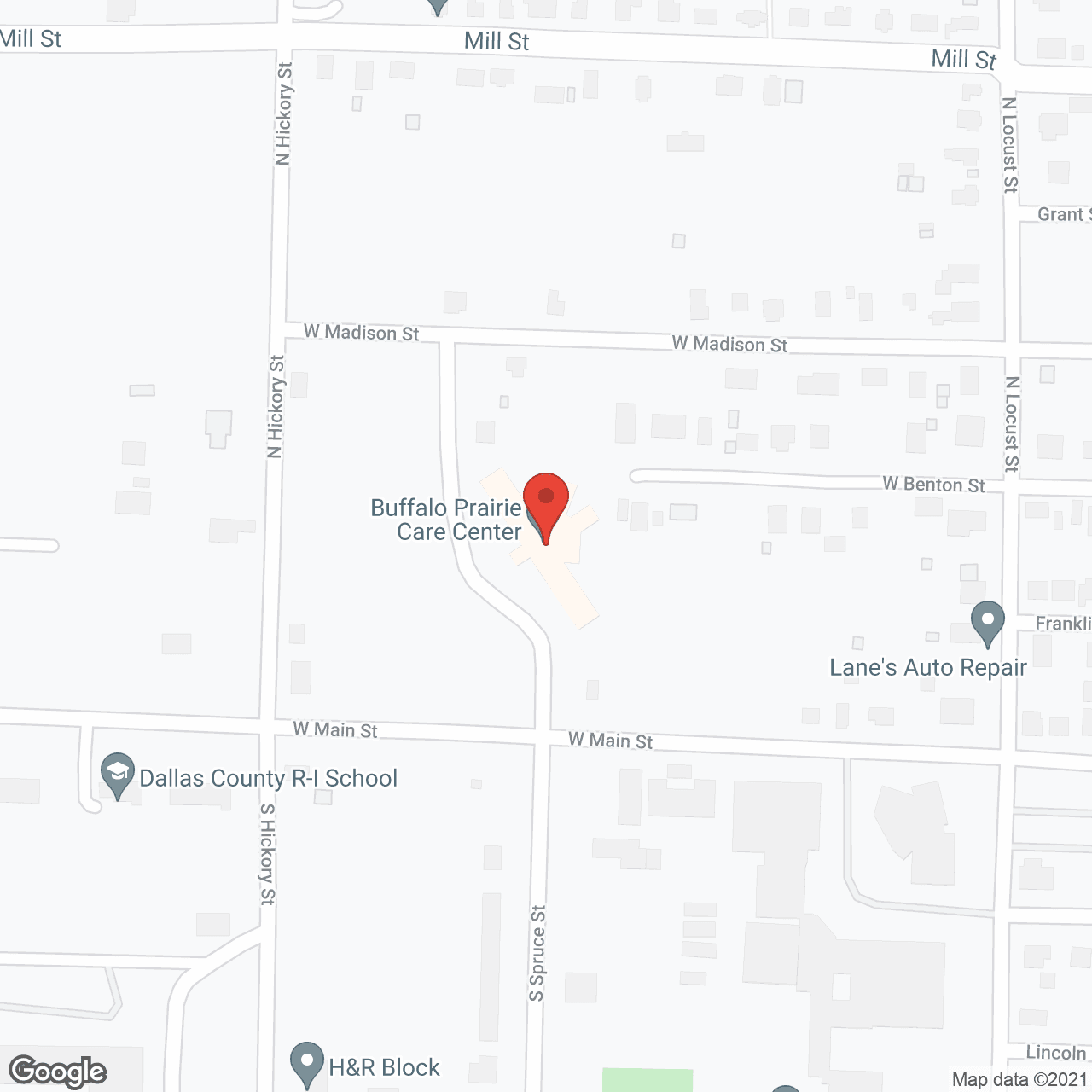 Buffalo Prairie Care Center in google map