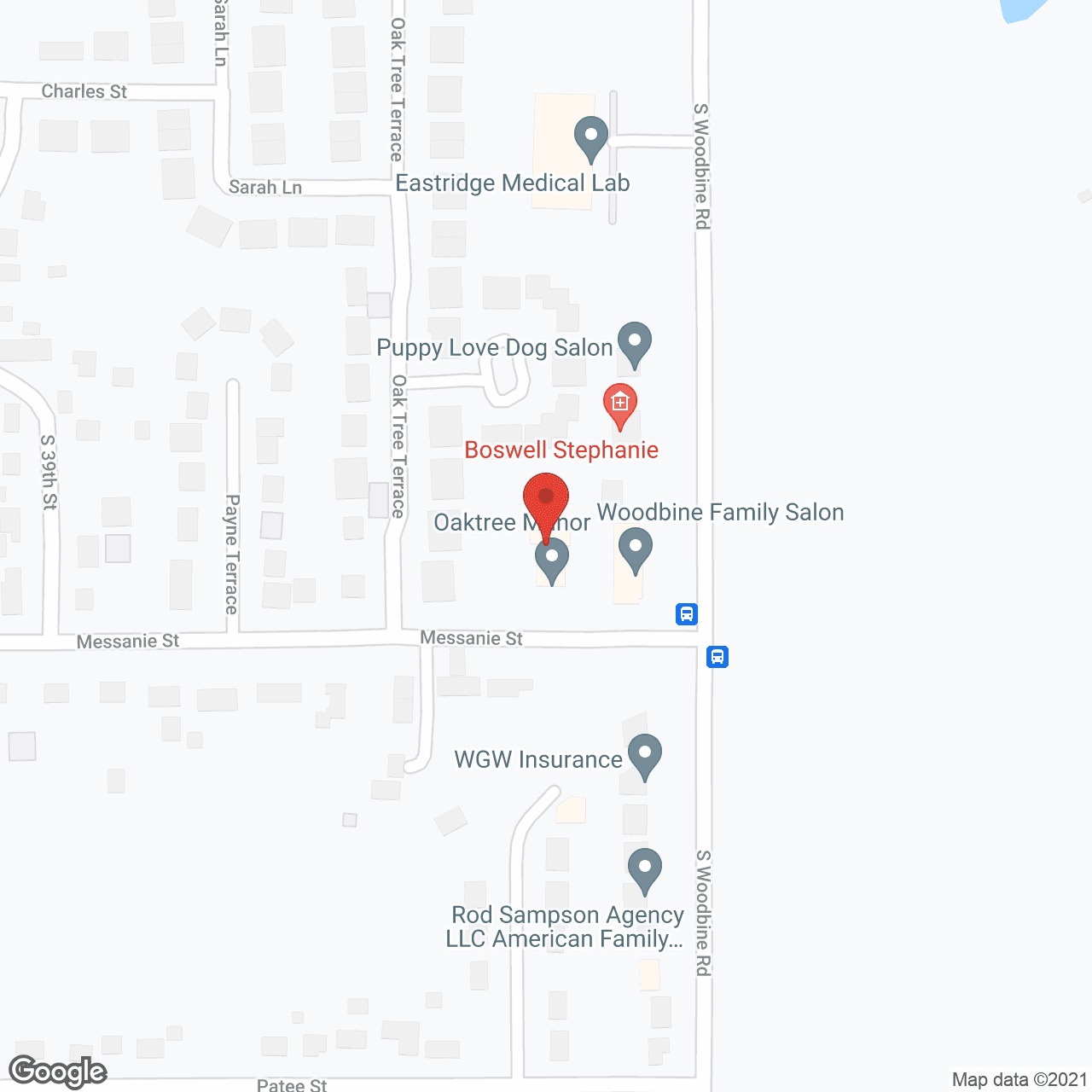 Oaktree Manor in google map