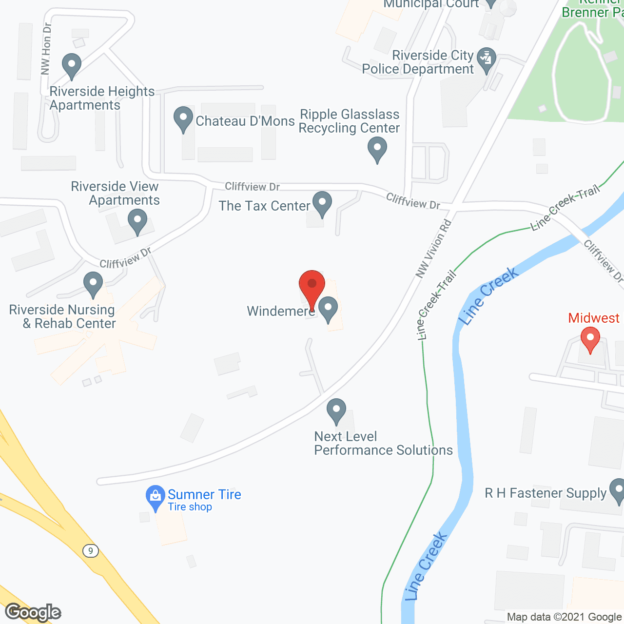 Windemere Residential Care in google map