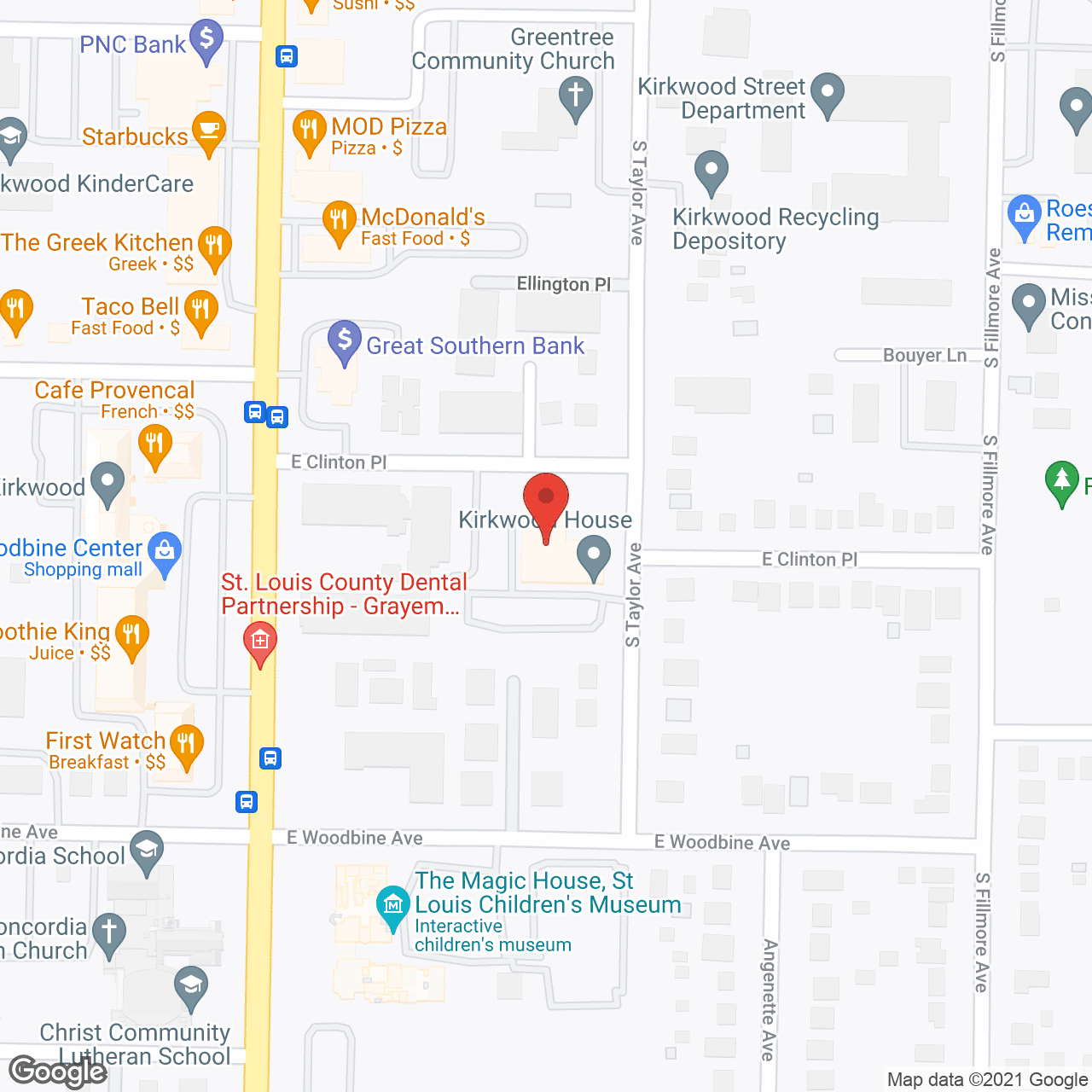 Kirkwood House in google map