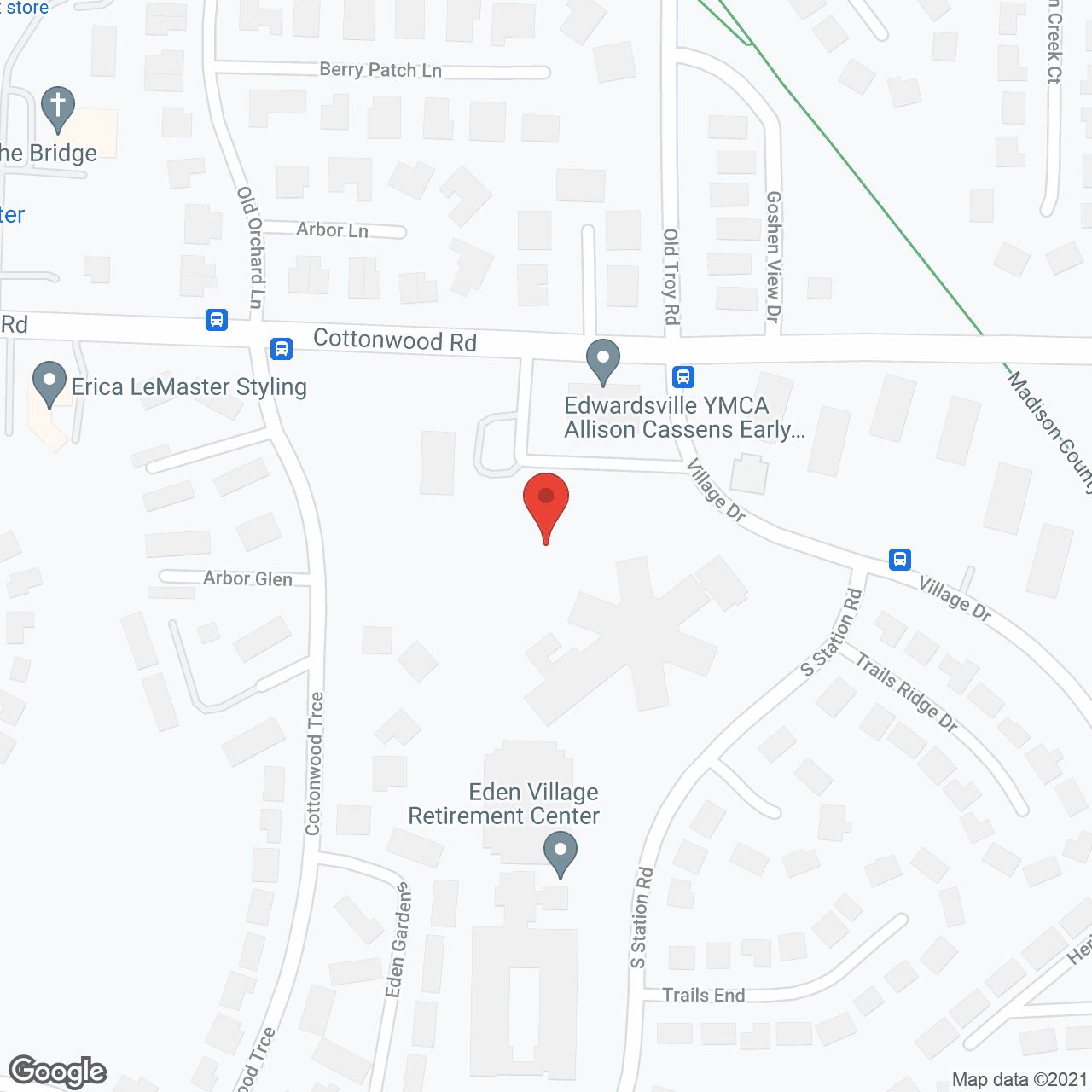 Eden Retirement Center in google map