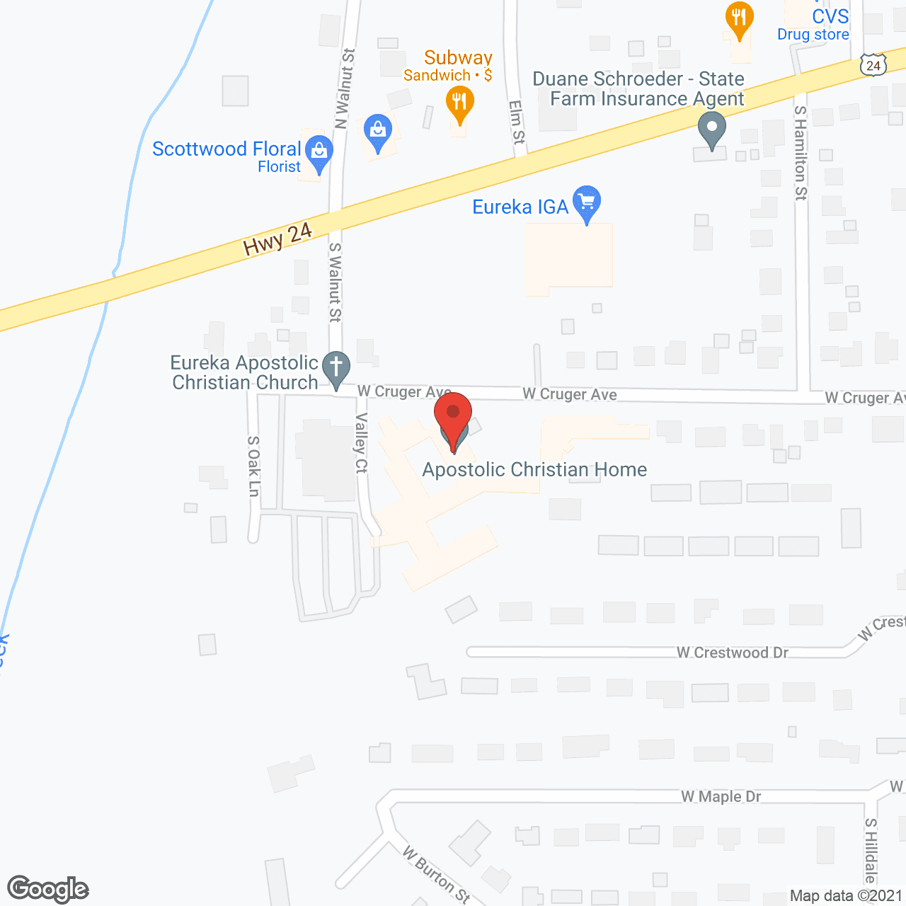 Apostolic Christian Home in google map