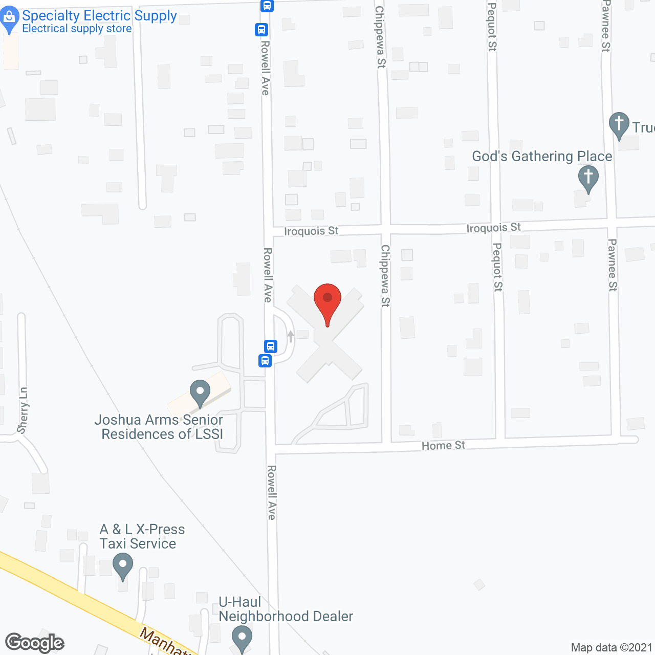 Salem Village in google map