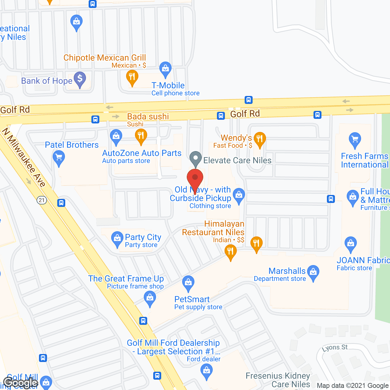 Glenbridge Nursing & Rehabilitation Center in google map