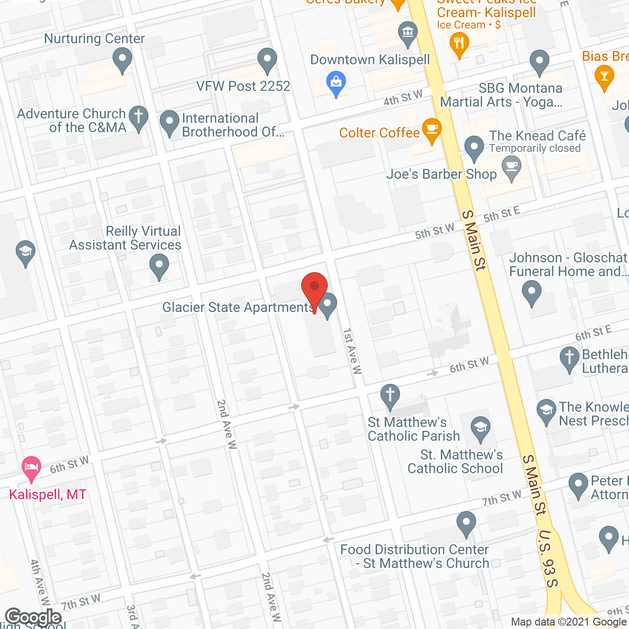 Glacier Manor in google map