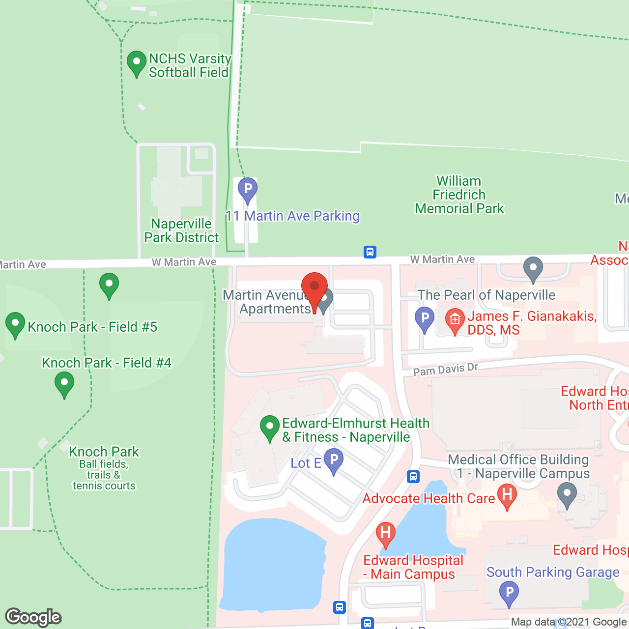 Martin Avenue Apartments in google map