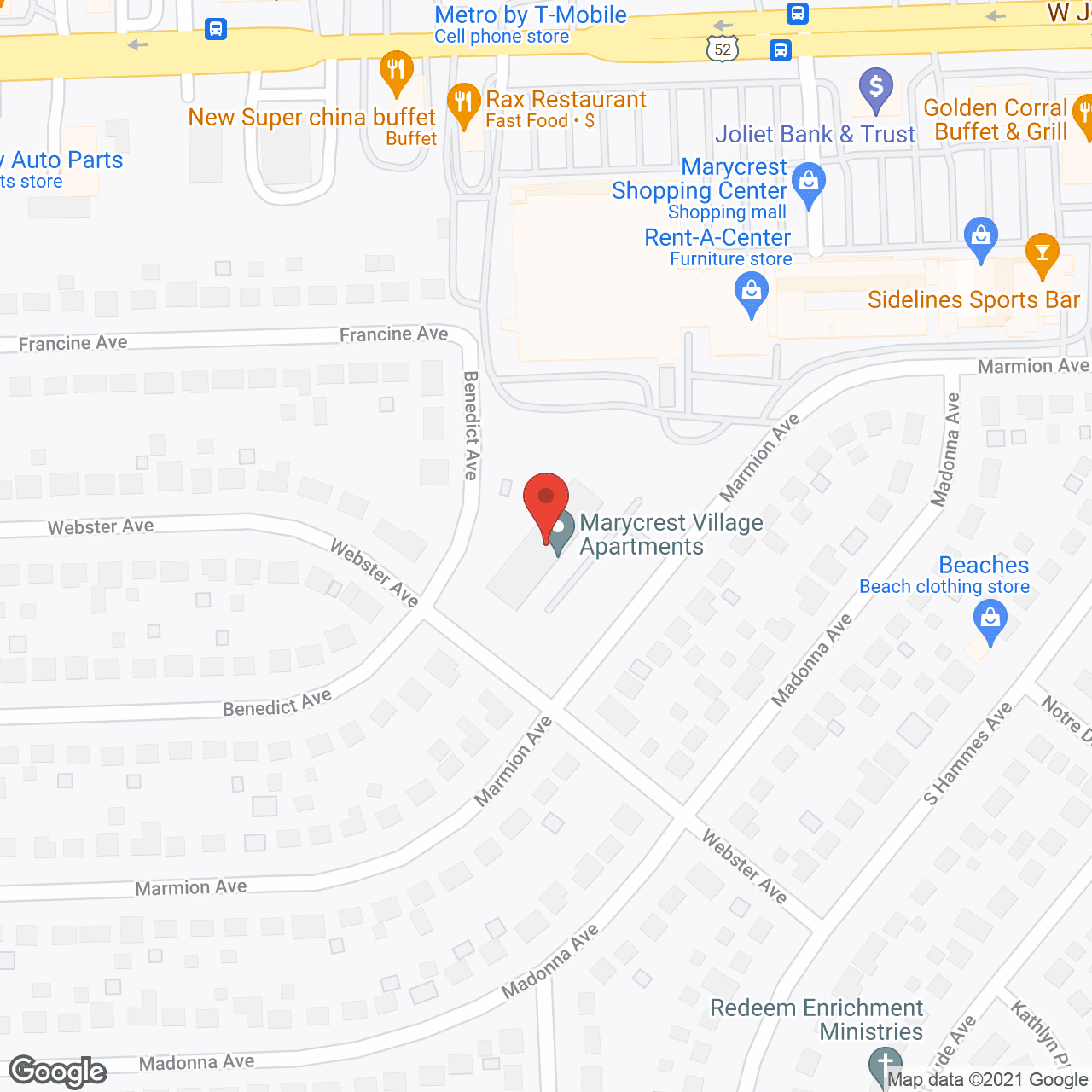Marycrest Village Apartments in google map