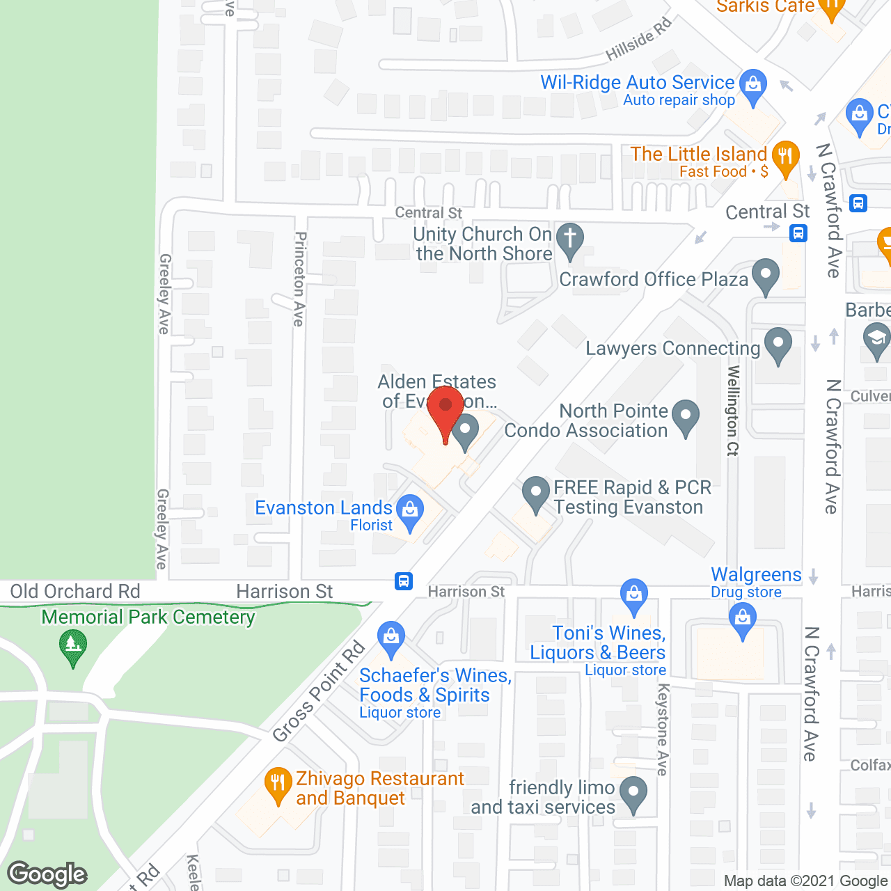 Alden Estates of Evanston in google map