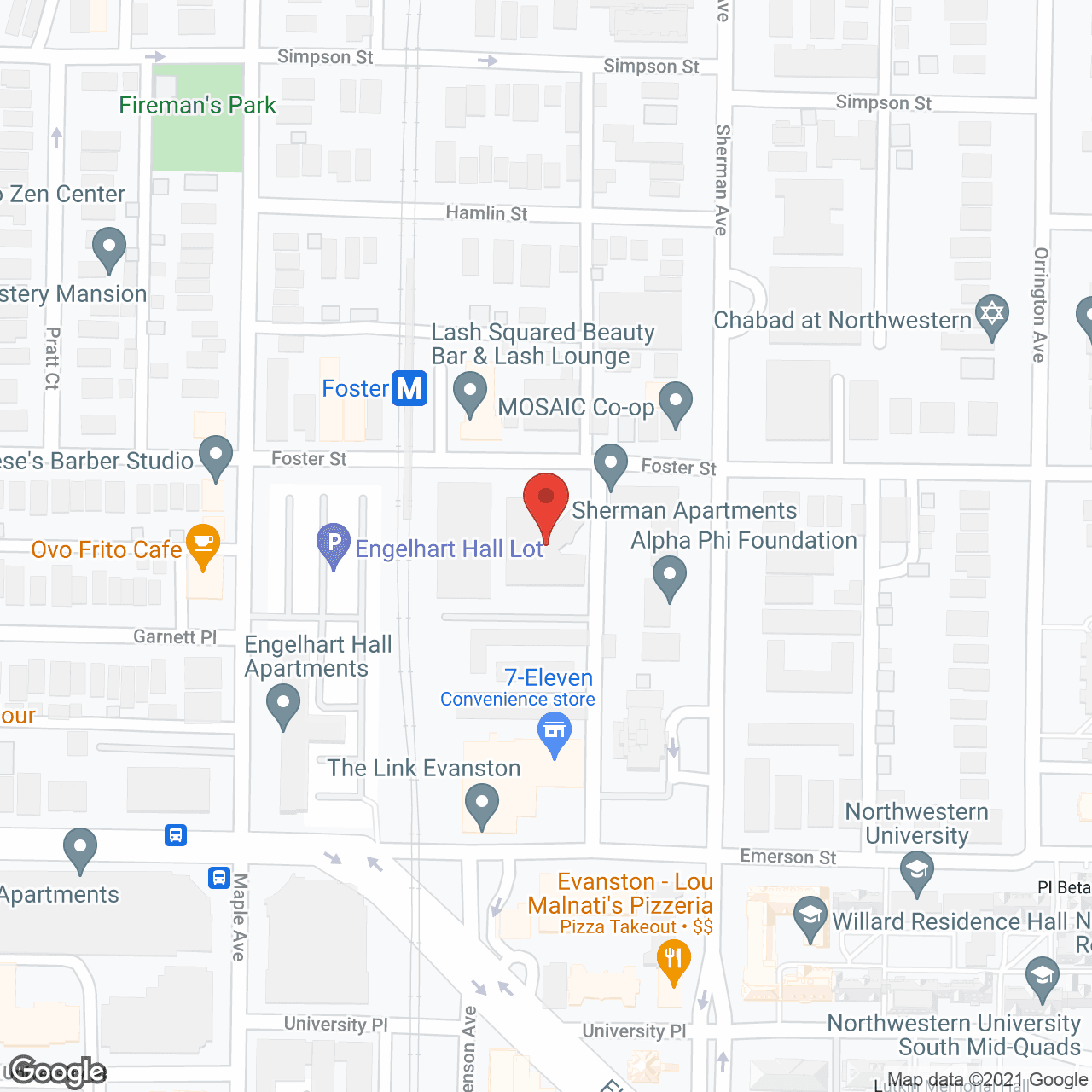 Symphony of Evanston in google map